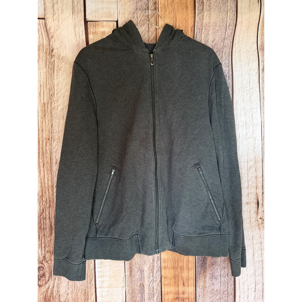Lululemon Cross Cut Hoodie‎ Heathered Medium Grey Full Zip Hooded Size Large